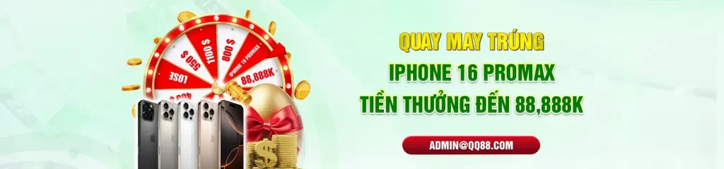 Máy quay trúng thưởng tại QQ88 com